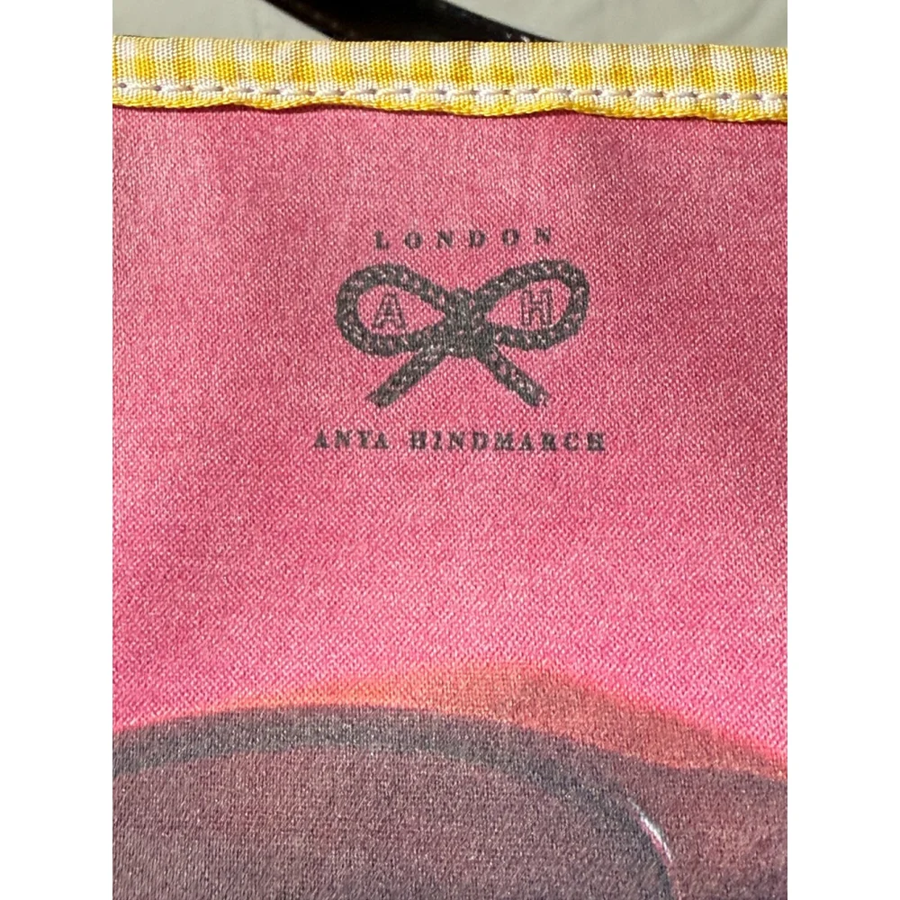 Anya Hindmarch Pink Dog Print Tote - Picture 14 of 15